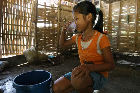 Nước uống cũng là nước giếng, không cần đun sôi.