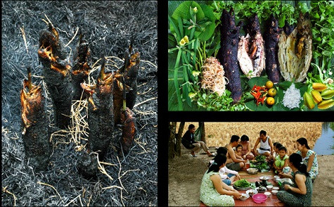 Cá lóc nướng trui Là một món ăn dân dã đặc trưng cho miền đồng nước Nam Bộ Việt Nam, với hương vị độc đáo và cách chế biến rất đơn giản. Món ăn này gắn liền với quá trình khai hóa đất phương Nam của dân tộc Việt. Đặc điểm của món cá lóc nướng trui dân dã là cá không cần sơ chế, nghĩa là không đánh vảy, không cạo nhớt, không mổ bụng, không tẩm ướp gia vị. Cá lóc vừa bắt dưới sông lên, rửa sạch, được xuyên bằng một que dài từ miệng đến đuôi, sau vùi cá vào đống rơm khô rồi châm lửa đốt hoặc cắm que xuống đất lấy rơm phủ lên và đốt lửa cho đến khi tro tàn. Khi cá chín, cạo bỏ lớp vẩy đã cháy xém để lộ ra thịt cá trắng và thơm. Cá lóc nướng trui Là một món ăn dân dã đặc trưng cho miền đồng nước Nam Bộ Việt Nam, với hương vị độc đáo và cách chế biến rất đơn giản. Món ăn này gắn liền với quá trình khai hóa đất phương Nam của dân tộc Việt. Đặc điểm của món cá lóc nướng trui dân dã là cá không cần sơ chế, nghĩa là không đánh vảy, không cạo nhớt, không mổ bụng, không tẩm ướp gia vị. Cá lóc vừa bắt dưới sông lên, rửa sạch, được xuyên bằng một que dài từ miệng đến đuôi, sau vùi cá vào đống rơm khô rồi châm lửa đốt hoặc cắm que xuống đất lấy rơm phủ lên và đốt lửa cho đến khi tro tàn. Khi cá chín, cạo bỏ lớp vẩy đã cháy xém để lộ ra thịt cá trắng và thơm.