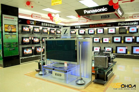 Nhiều siêu thị điện máy vắng vẻ, hàng ứ đọng nhiều (Ảnh: Internet)