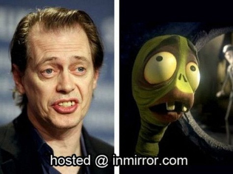 Một so sánh thú vị đã được tiến hành, và hầu hết khán giả đều thừa nhận Steve Buscemi rất giống với "cậu em" da xanh ở bên. Xem thêm: Choáng váng - hàng loạt hoa hậu hóa "em chã". Một so sánh thú vị đã được tiến hành, và hầu hết khán giả đều thừa nhận Steve Buscemi rất giống với "cậu em" da xanh ở bên. Xem thêm: Choáng váng - hàng loạt hoa hậu hóa "em chã".