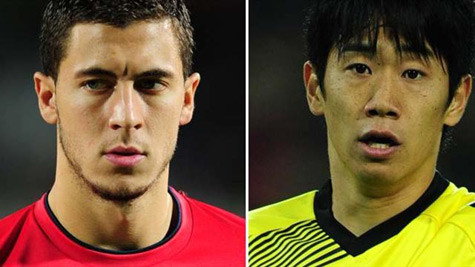 Eden Hazard - Shinj Kagawa: Hai tân binh của Ngoại hạng Anh.