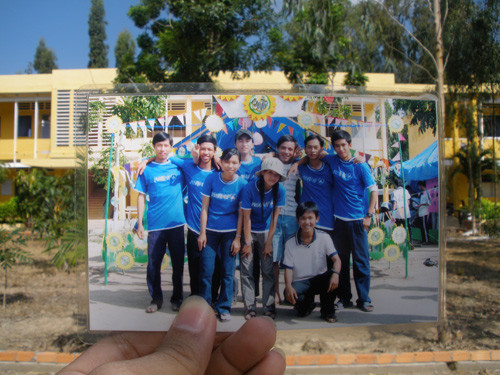 Ảnh chụp hội trại năm xưa. (Trường THPT Hồng Ngự 1)