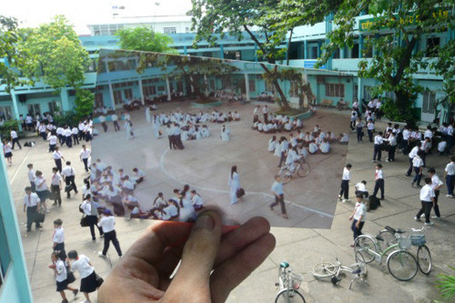 Sân trường giờ còn là kỷ niệm (THCS Ngô Sĩ Liên, quận Tân Bình, TP.HCM)