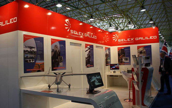 Gian hàng công nghệ máy bay không người lái của hãng Selex Galiled