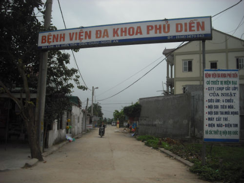 Bệnh viện Đa khoa Phủ Diễn, nơi Liên đến sinh con