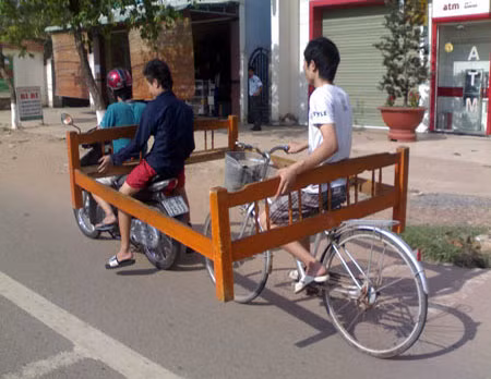 Chiếc giường di động.