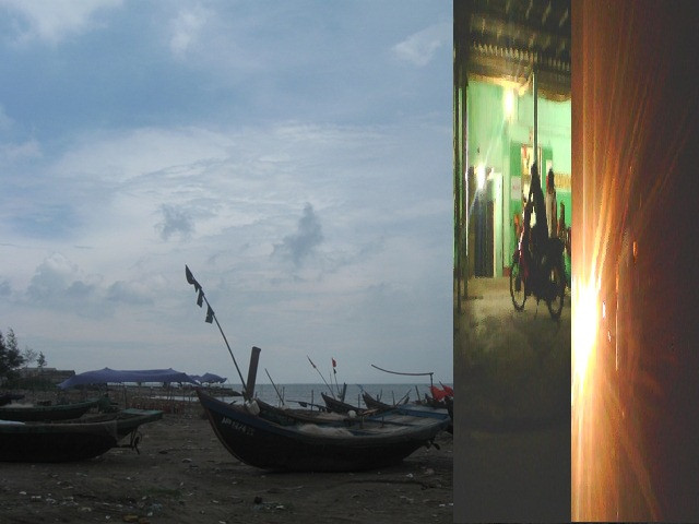 Một góc cuộc sống đối nghịch tại bãi biển Quất Lâm. Một góc cuộc sống đối nghịch tại bãi biển Quất Lâm.