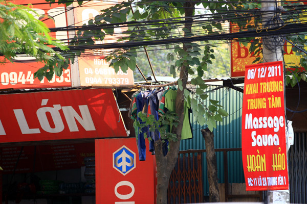 Phơi quần áo ở cây quả là... "hoàn hảo" với nhiều hộ dân Hà Nội Phơi quần áo ở cây quả là... "hoàn hảo" với nhiều hộ dân Hà Nội