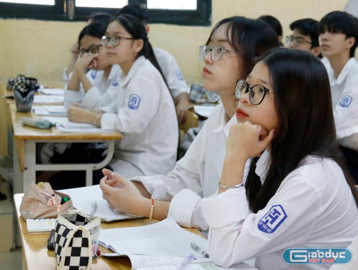 Môn tiếng Nhật được đưa vào Kỳ thi chọn học sinh giỏi trung học phổ thông cấp quốc gia từ năm học 2024-2025. Ảnh minh họa: Ngân Chi gdvn-hs-theo-doi-3628.jpg