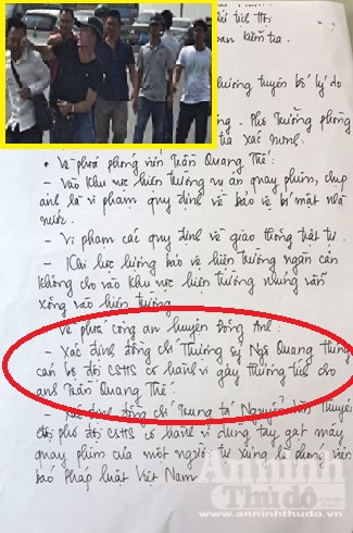 Biên bản đối thoại giữa Công an Hà Nội và đại diện Báo Tuổi trẻ