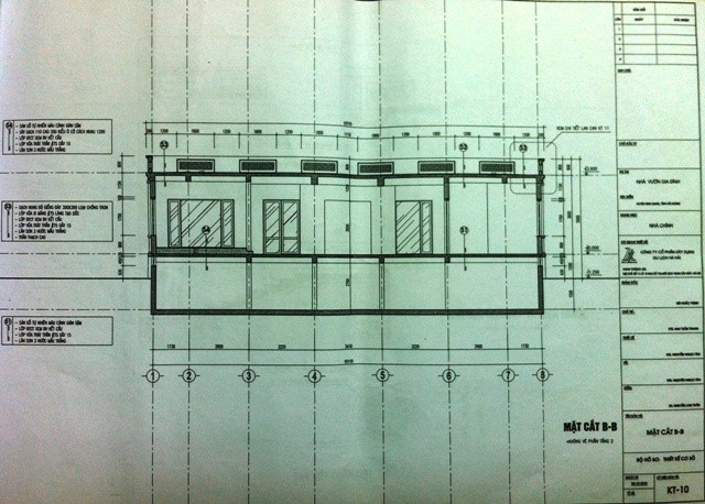 Mặt cắt B-B Mặt cắt B-B