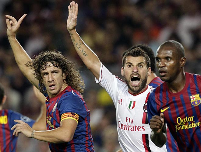 Puyol xuất hiện sau thời gian dưỡng thương.