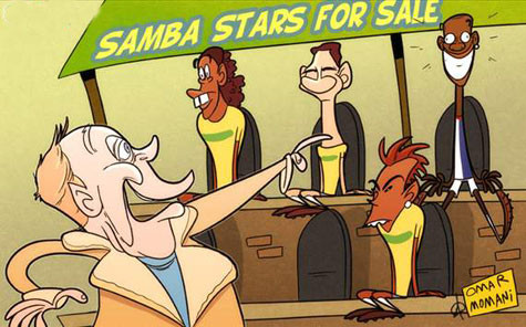 Đi ngắm hàng của xứ Samba, cuối cùng Redknapp lại có được Christopher Samba