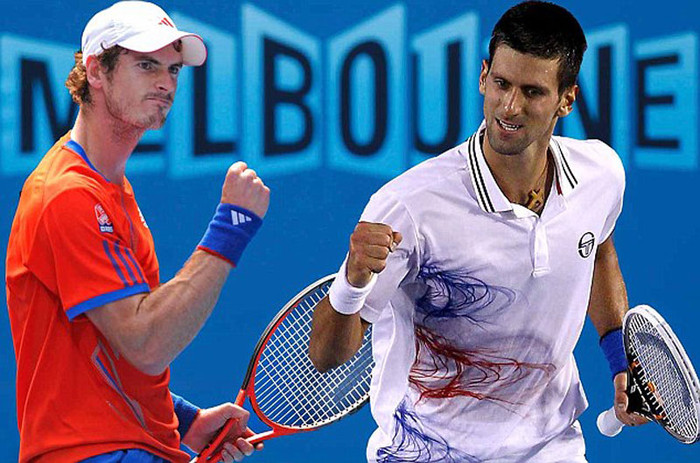 Một năm sau thất bại, Murray gặp lại Djokovic ở Australia Open