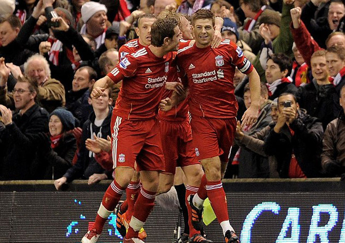 Tổng tỷ số là 2-1 cho Liverpool trước giờ nghỉ giải lao