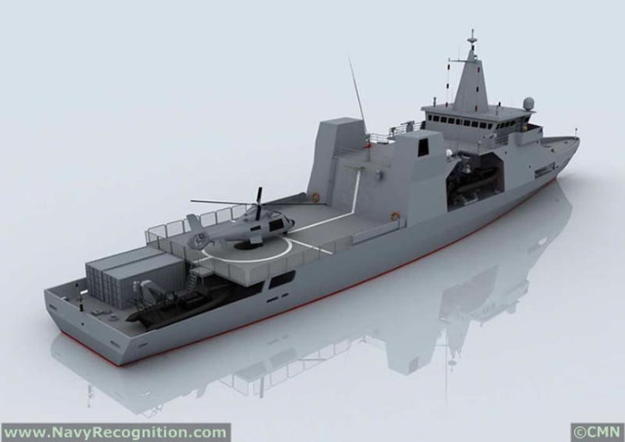Một dự án tàu khác mà CMN sẽ giới thiệu tại Euronaval 2012 đó là dự án tuần tra hạm Vigilante 1400 CL79. Tàu có chiều dài 79 mét và chiều rộng 13,6 mét, tốc độ 25 hải lý. Hệ thống vũ khí tùy theo yêu cầu khách hàng nhưng có thể bao gồm một pháo chính 76mm và hai pháo 30mm. Thủy thủ đoàn gồm 25 người. Tàu có khả năng mang được trực thăng 10 tấn. Một dự án tàu khác mà CMN sẽ giới thiệu tại Euronaval 2012 đó là dự án tuần tra hạm Vigilante 1400 CL79. Tàu có chiều dài 79 mét và chiều rộng 13,6 mét, tốc độ 25 hải lý. Hệ thống vũ khí tùy theo yêu cầu khách hàng nhưng có thể bao gồm một pháo chính 76mm và hai pháo 30mm. Thủy thủ đoàn gồm 25 người. Tàu có khả năng mang được trực thăng 10 tấn.