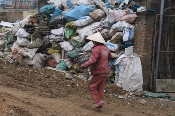 Cứ có người lạ tới là bà lại bỏ chạy.