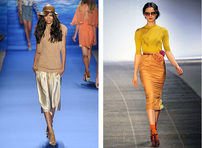 Mặc chân váy Midi như thế nào?, Thời trang, chan vay midi, vay, giay cao got, thoi trang