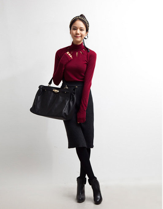 Mặc chân váy Midi như thế nào?, Thời trang, chan vay midi, vay, giay cao got, thoi trang