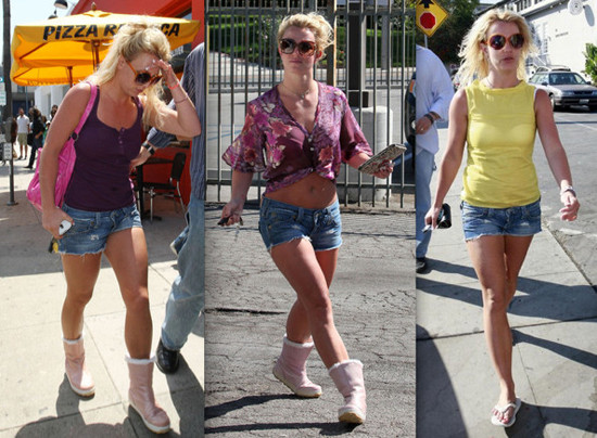 Công chúa nhạc Pop tuy đã không thể lấy lại được vóc dáng phong độ của tuổi 20 khi mặc những chiếc quần short này, nhưng đó vẫn là niềm tự hào của Brit với những chế độ ăn kiêng sau khi sinh và những ngày tháng bỏ bê bản thân. Xem thêm: Thời trang sao Hollywood/Thời trang sao Hàn/Thời trang sao Việt/Thời trang sao Hoa ngữ