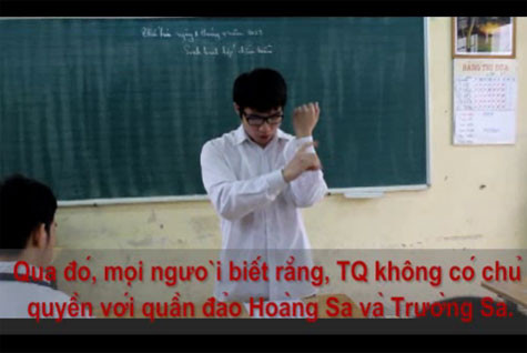 Ảnh chụp từ clip.