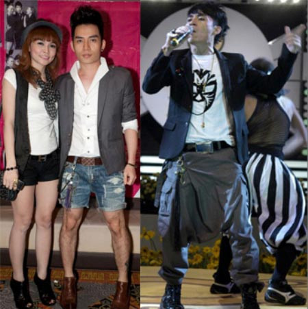 Với kiểu quần jean short hay quần đáy sệ + áo vest, Liêu Anh Tuấn xứng đáng là “Man Gaga” của Việt Nam. Với kiểu quần jean short hay quần đáy sệ + áo vest, Liêu Anh Tuấn xứng đáng là “Man Gaga” của Việt Nam.