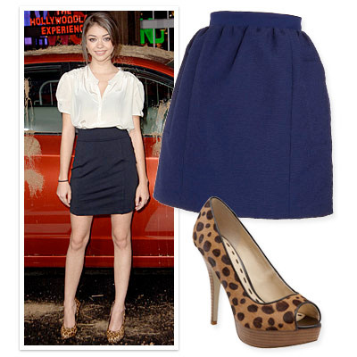 3. Váy lưng cao, giày hoa văn Phần lưng của chiếc váy ngắn đẩy cao bên trên thắt lưng sẽ khiến chân bạn trông thon dài hơn. Và đừng quên xỏ chân vào một đôi giày cao gót mang họa tiết da báo, bạn sẽ tạo một hình ảnh đầy ấn tượng hoàn toàn khác biệt. 3. Váy lưng cao, giày hoa văn Phần lưng của chiếc váy ngắn đẩy cao bên trên thắt lưng sẽ khiến chân bạn trông thon dài hơn. Và đừng quên xỏ chân vào một đôi giày cao gót mang họa tiết da báo, bạn sẽ tạo một hình ảnh đầy ấn tượng hoàn toàn khác biệt.