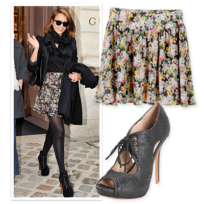 7. Váy hoa, giày bốt Một chiếc váy ngắn hoa rơi li ti phối với áo đen, vớ đen và giày cao gót bốt đen, trông bạn cao lồng lộng hơn mức bạn có thể tưởng tượng. 7. Váy hoa, giày bốt Một chiếc váy ngắn hoa rơi li ti phối với áo đen, vớ đen và giày cao gót bốt đen, trông bạn cao lồng lộng hơn mức bạn có thể tưởng tượng.