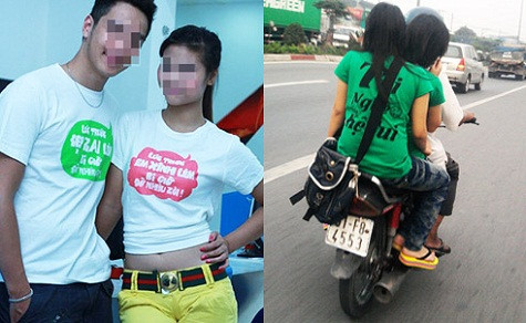 Ngày càng nhiều bạn trẻ dùng slogan sốc