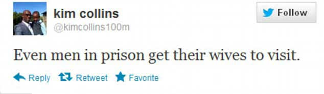 “Ngay cả tù nhân cũng còn có vợ đến thăm”. “Ngay cả tù nhân cũng còn có vợ đến thăm”.