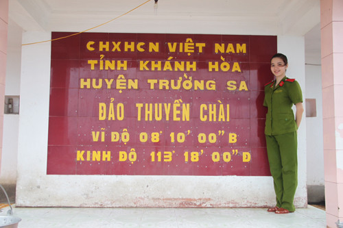 Tại đảo Thuyền Chài Nữ sinh cảnh sát xinh đẹp và hành trình ra Trường Sa