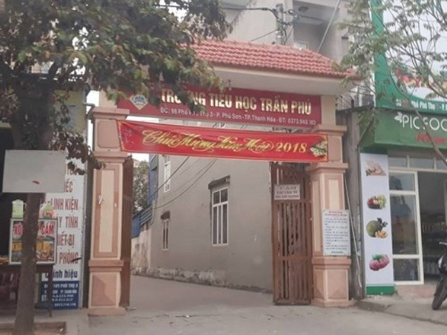 Trường tiểu học Trần Phú. Ảnh: Sông Mã.