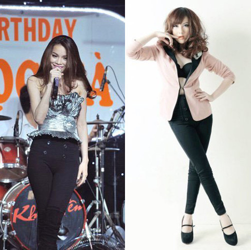 Những mẫu tregging mà Hồ Ngọc Hà diện cũng xuất phát từ thương hiệu Zara.