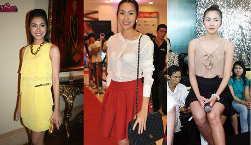 Mẫu áo đơn giản này bỗng dưng được nhiều cô gái quan tâm khi Tăng Thanh Hà chọn mặc.