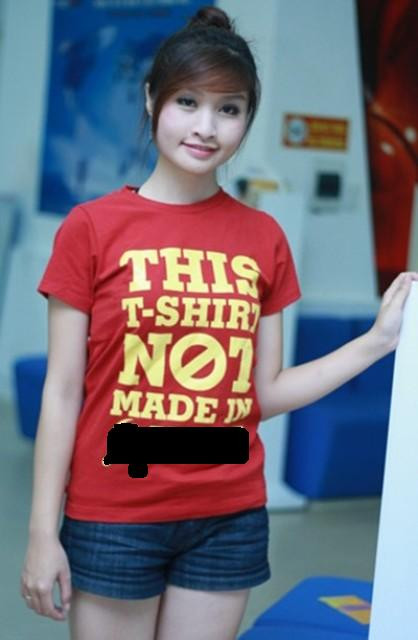 "Đây là áo phông không phải hàng nhái.... - khẳng định thương hiệu sản xuất? "Đây là áo phông không phải hàng nhái.... - khẳng định thương hiệu sản xuất?