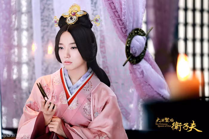 Vương Lạc Đan trong tạo hình Vệ Tử Phu