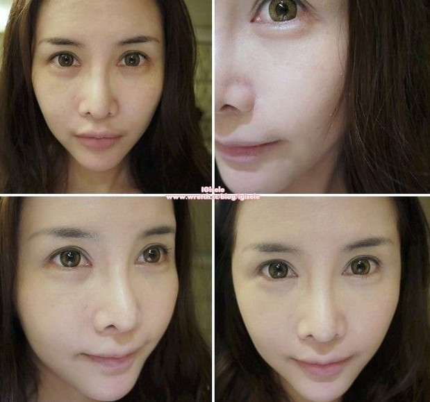 Bạn có thể cảm nhận được sự khác nhau trước và sau khi dùng kem nền, làn da sẽ mịn màng và trắng hơn. (Ảnh: thelady) Xem thêm: Cận cảnh: Sao Hàn "thăng hạng nhan sắc" nhờ trang điểm và phẫu thuật Bạn có thể cảm nhận được sự khác nhau trước và sau khi dùng kem nền, làn da sẽ mịn màng và trắng hơn. (Ảnh: thelady) Xem thêm: Cận cảnh: Sao Hàn "thăng hạng nhan sắc" nhờ trang điểm và phẫu thuật