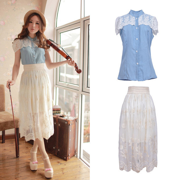 Đầy chất trữ tình với phong cách vô cùng đáng yêu này, chiếc váy ren trắng càng giúp bạn tao nhã hơn. Xem thêm: 10 bộ váy đẹp là niềm mơ ước của thiếu nữ mọi thời đại Đầy chất trữ tình với phong cách vô cùng đáng yêu này, chiếc váy ren trắng càng giúp bạn tao nhã hơn. Xem thêm: 10 bộ váy đẹp là niềm mơ ước của thiếu nữ mọi thời đại