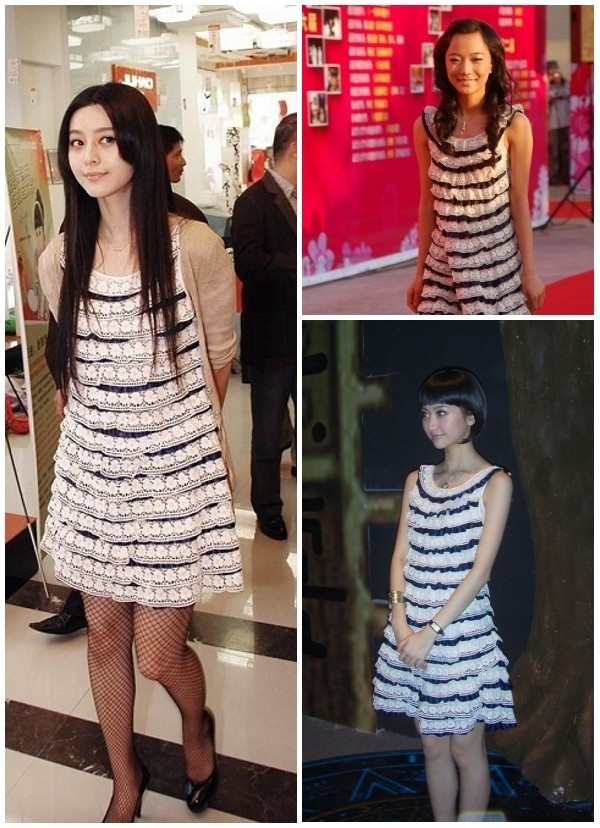 Không quá nổi bật với kiểu dáng hay màu sắc những chiếc váy đơn giản này vẫn khiến ba người đẹp Phạm Băng Băng, Cảnh Điềm và Vương Lạc Đan say đắm. Xem thêm: Sao Hàn "giơ" bằng chứng: Tôi đẹp hoàn toàn tự nhiên (P2)