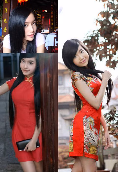 Cũng rất quyến rũ trong bộ sườn xám màu đỏ và càng thêm vẻ rực rõ. Cũng rất quyến rũ trong bộ sườn xám màu đỏ và càng thêm vẻ rực rõ.