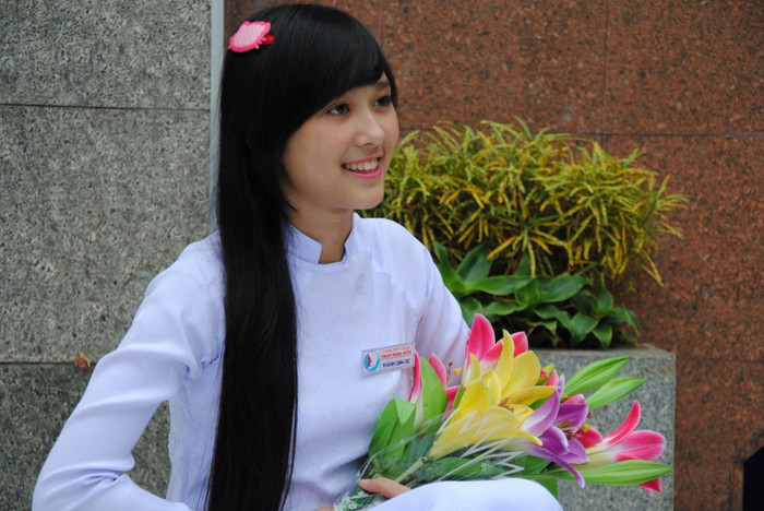 Hồ Nguyễn Khánh Linh (1490) mang vẻ đẹp đậm chất nữ sinh