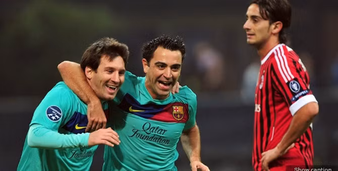 Sau đó anh còn giúp Xavi ghi bàn.