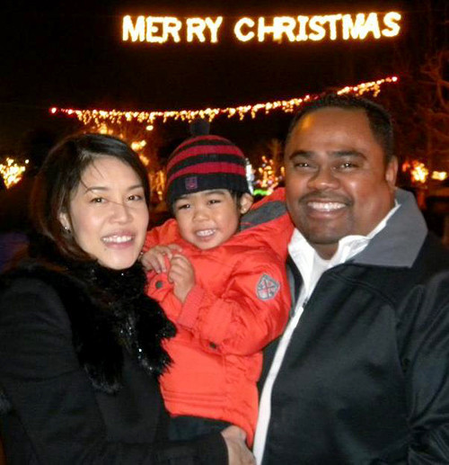 Tổ ấm bình yên của Thu Phương, Dũng Taylor. Bức ảnh chụp vào dịp Giáng sinh năm qua khi ca sĩ Hải Phòng đang mang bầu Hailey Thanh (Theo Ngôi Sao)