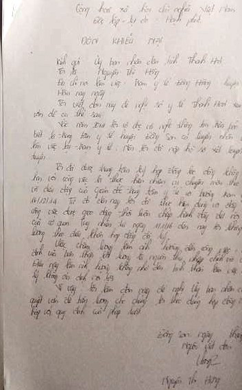 Đơn thư của cán bộ, nhân viên Y tế huyện Đông Sơn gửi đơn thư "gõ cửa" cơ quan chức năng để được hưởng lương trở lại (Ảnh TH) Đơn thư của cán bộ, nhân viên Y tế huyện Đông Sơn gửi đơn thư "gõ cửa" cơ quan chức năng để được hưởng lương trở lại (Ảnh TH)