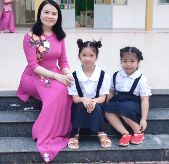 Cô giáo Cao Thị Xuyến, giáo viên chủ nhiệm lớp 1 A3, Trường Tiểu học Quang Trung, thành phố Vũng Tàu. (Ảnh: NVCC)