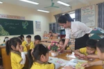 Tiết đọc thư viện rèn thói quen đọc sách cho học sinh lớp 1 tại TH Phương Đông A