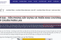 Tự quảng cáo chương trình Phần Lan nhưng Hệ thống giáo dục Tân Thời Đại lại nói không dạy tích hợp