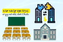 Xem xét sáp nhập trường quy mô nhỏ, dưới chuẩn cùng địa bàn sẽ giảm được nhiều vị trí quản lý