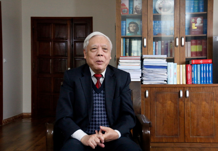 Phó Giáo sư, Tiến sĩ Nguyễn Trọng Phúc - nguyên Viện trưởng Viện Lịch sử Đảng (Học viện Chính trị quốc gia Hồ Chí Minh). Ảnh: Thủy Tiên