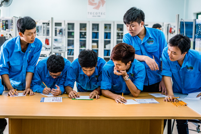 Sinh viên Trường Cao đẳng Công nghệ Quốc tế Lilama 2. Ảnh: Website nhà trường.